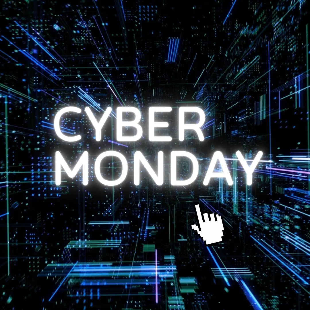 White and Black Cyber Monday Sale Instagram Post