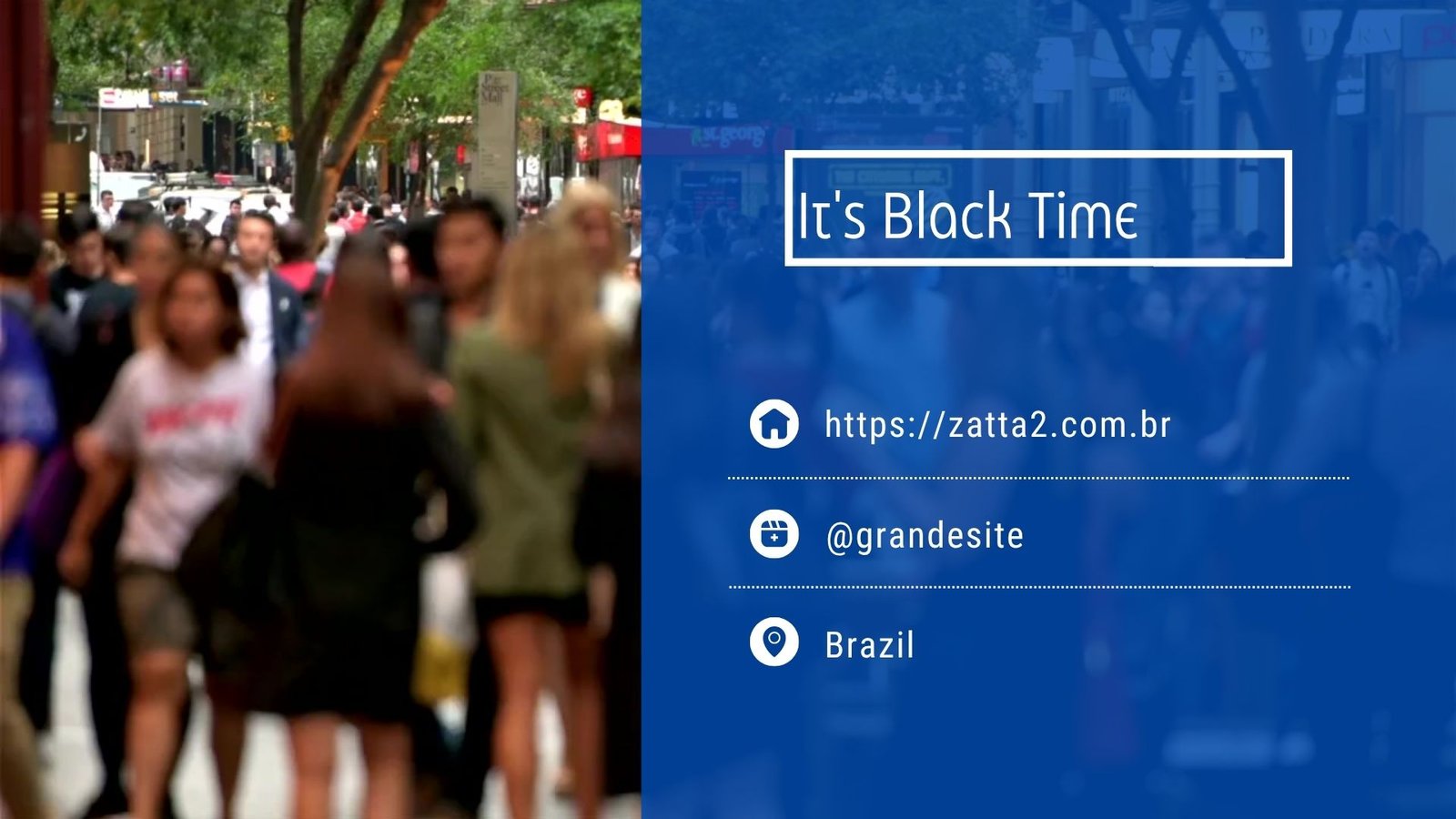 Video vinheta de encerramento dados de contato simples azul escuro 1